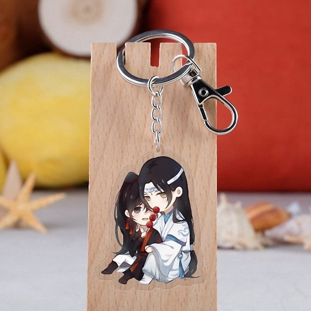 Mò Daò Zù Shì Keychain Weì Wuxiàn Acrylic Cute Anime Character Car Accessories Bag Pendant for Fans Gifts Women Men E554 14