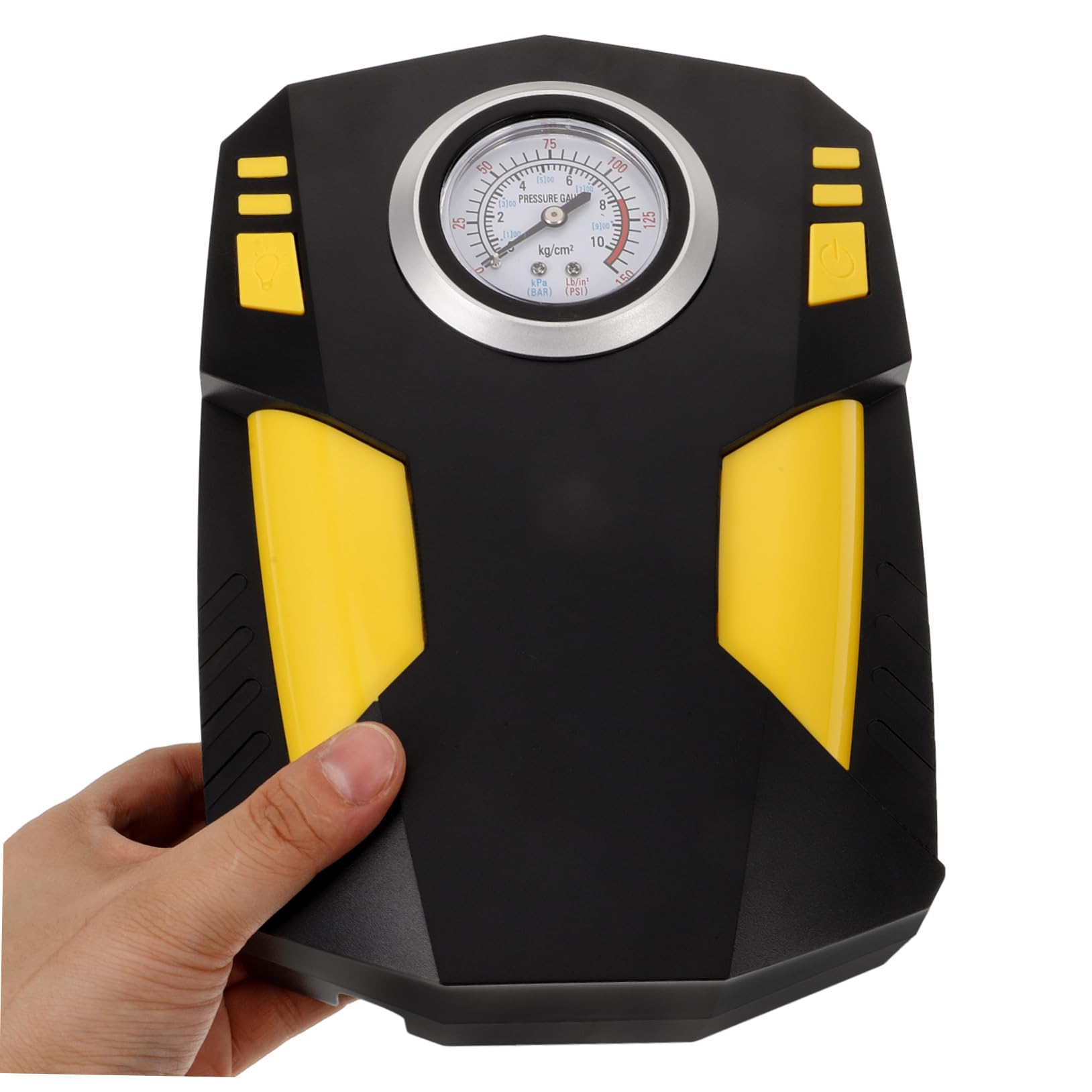 Amosfun Compressore Pneumatici Portatile Display Digitale Intelligente e Gonfiaggio Regolabile, Pompa ad Aria Elettrica per Auto, Motociclo e Bicicletta in ABS, Adatto a Veicoli di Vario