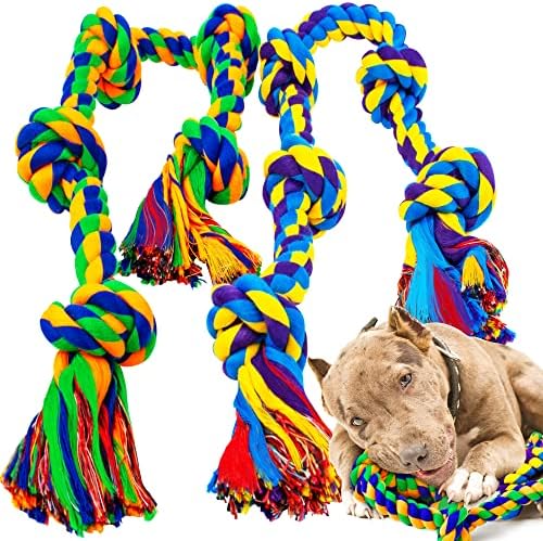 View of XL Indestructible Dog Toys for Aggressive Chewers Large Breed, Durable ...