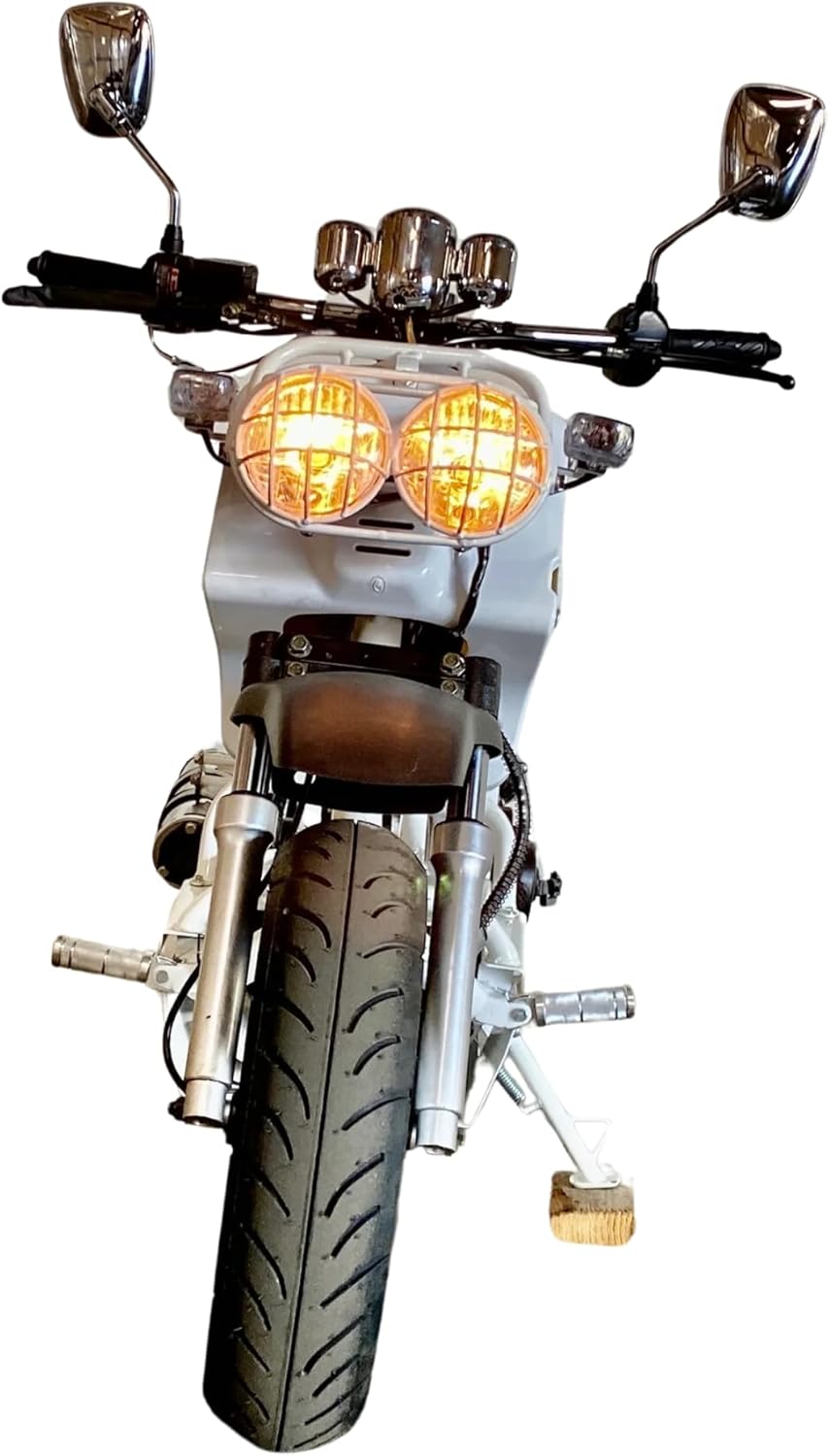 Reckless 150cc | Stretched Scooter | Generation 1, Automatic Transmission, PMZ150-19, Wide 205/30-12 Rear Tire, Retro Speedometer, Gas Gauge, Street Legal Moped for Adults, Powerful GY6 Engine