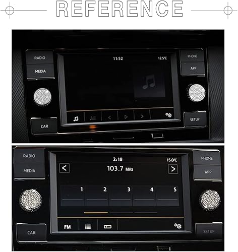 Miniatura 6 de 1797 Para VW Volkswagen Jetta Accesorios Joyería Multimedia Volumen Tapa Tiguan Golf GTI Atlas Taos Radio Control de Audio Botón Prolijo Adhesivo