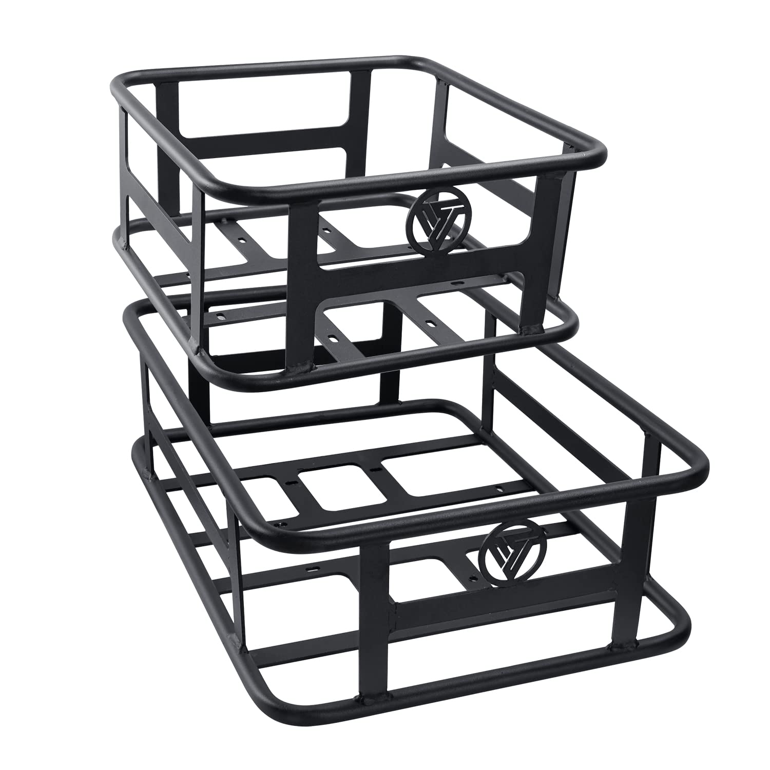 VITILAN U7 Ebike with both front and rear baskets installed