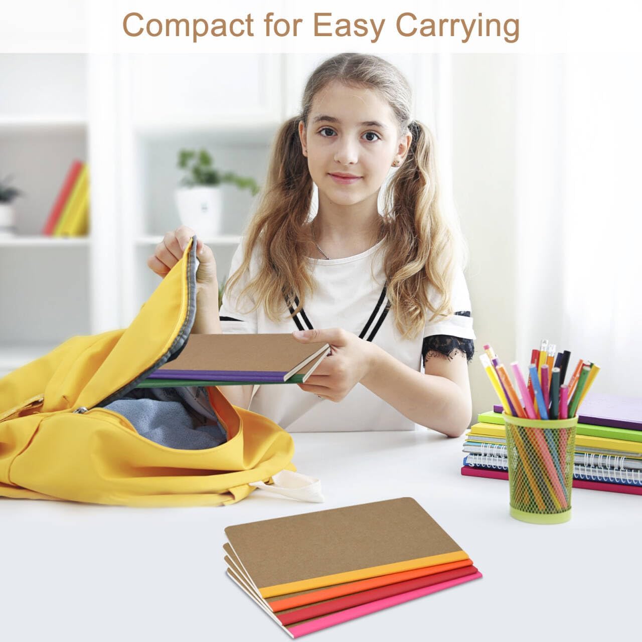 ZCZN 50 Pack Colorful Lined Notebooks Bulk, A5 Journals with 10 Colors, 60 Pages/30 Sheets, 8.3x5.5 Inch, College Ruled Paper, Travel Writing Journal Notebooks for Work,School(50 pack,10 colors) - Image 7