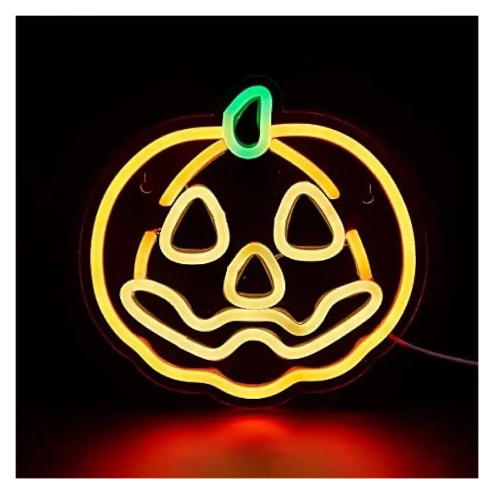 LEMST Signs Lamp Pumpkin Neon Sign Light Dimmable USB Powered for Game Room Kids Bedroom Living Room Holiday Wall Art Decor 22cmx21cm