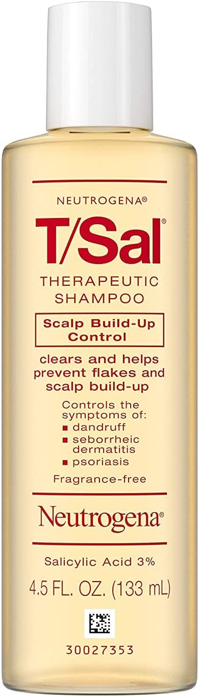 T/Sal Therapeutic Shampoo for Scalp Build-Up Control with Salicylic Acid, Scalp Treatment.