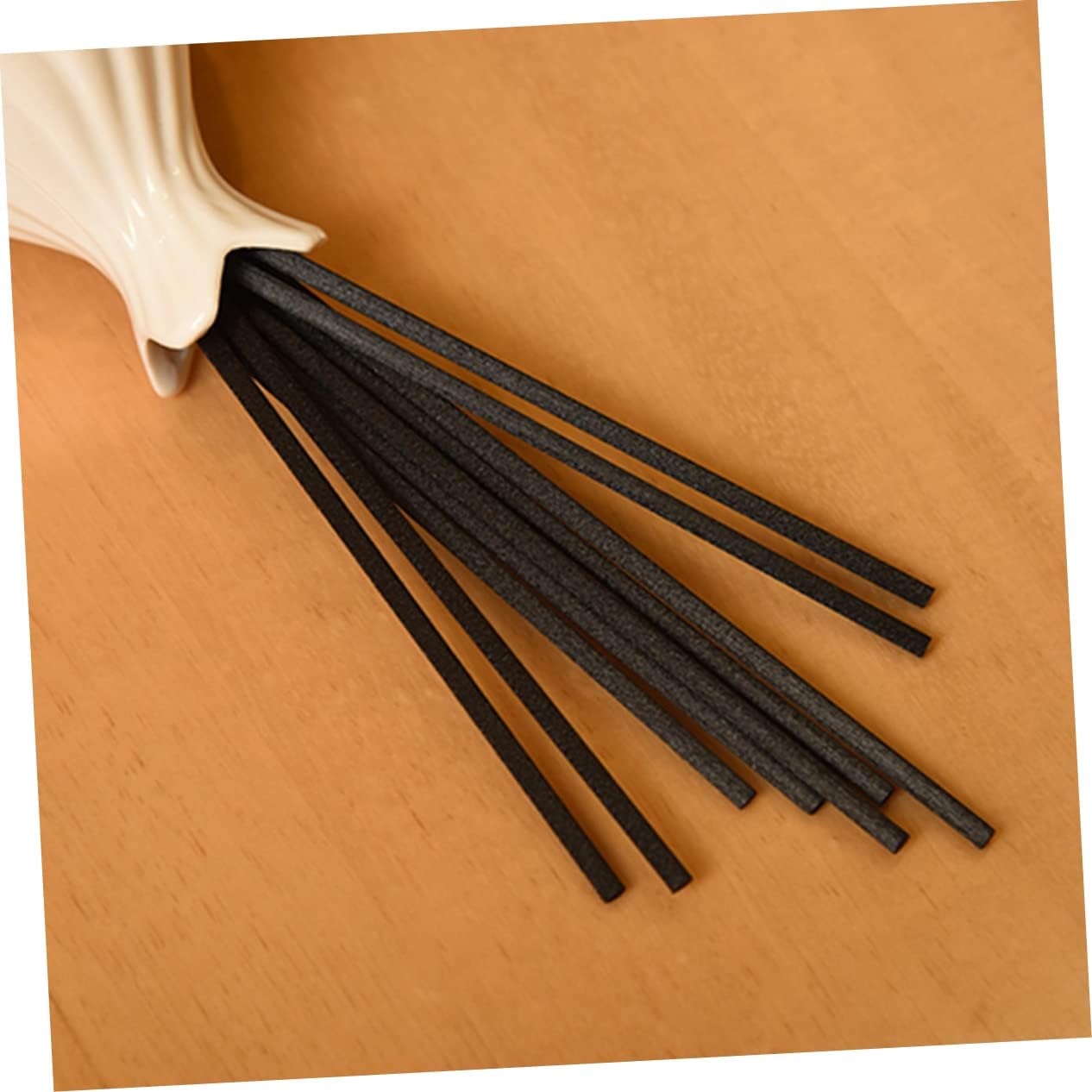 Luxshiny 50Pcs Fiber Aromatherapy Diffuser Sticks 9.84 Inch Black