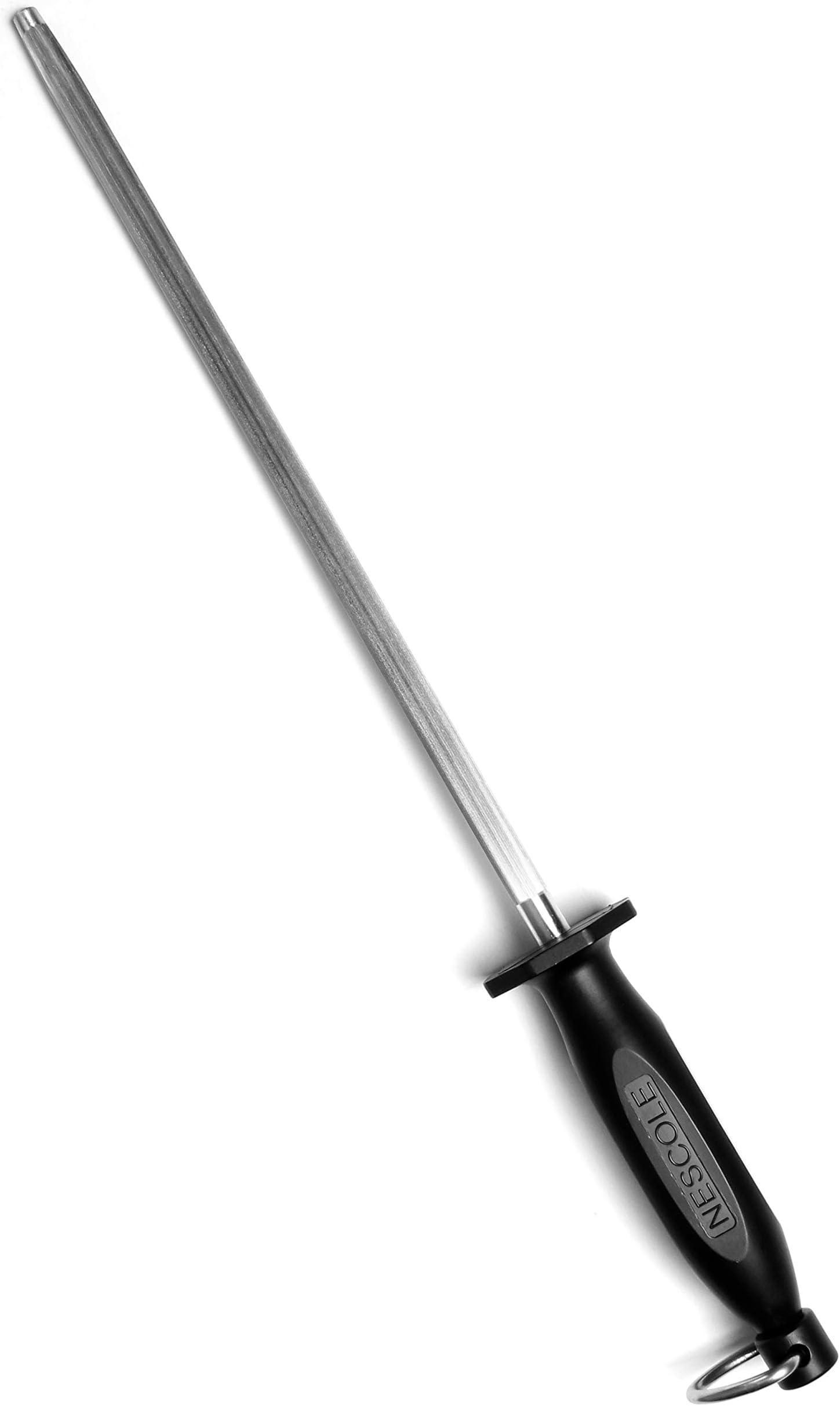 10 Inches Stainless Steel Knife Sharpening Rod - Durable Cutlery Sharpener High Carbon Knife Sharpening tool - Knife Sharpener for Kitchen Chromium Plated Chef Knife Sharpener