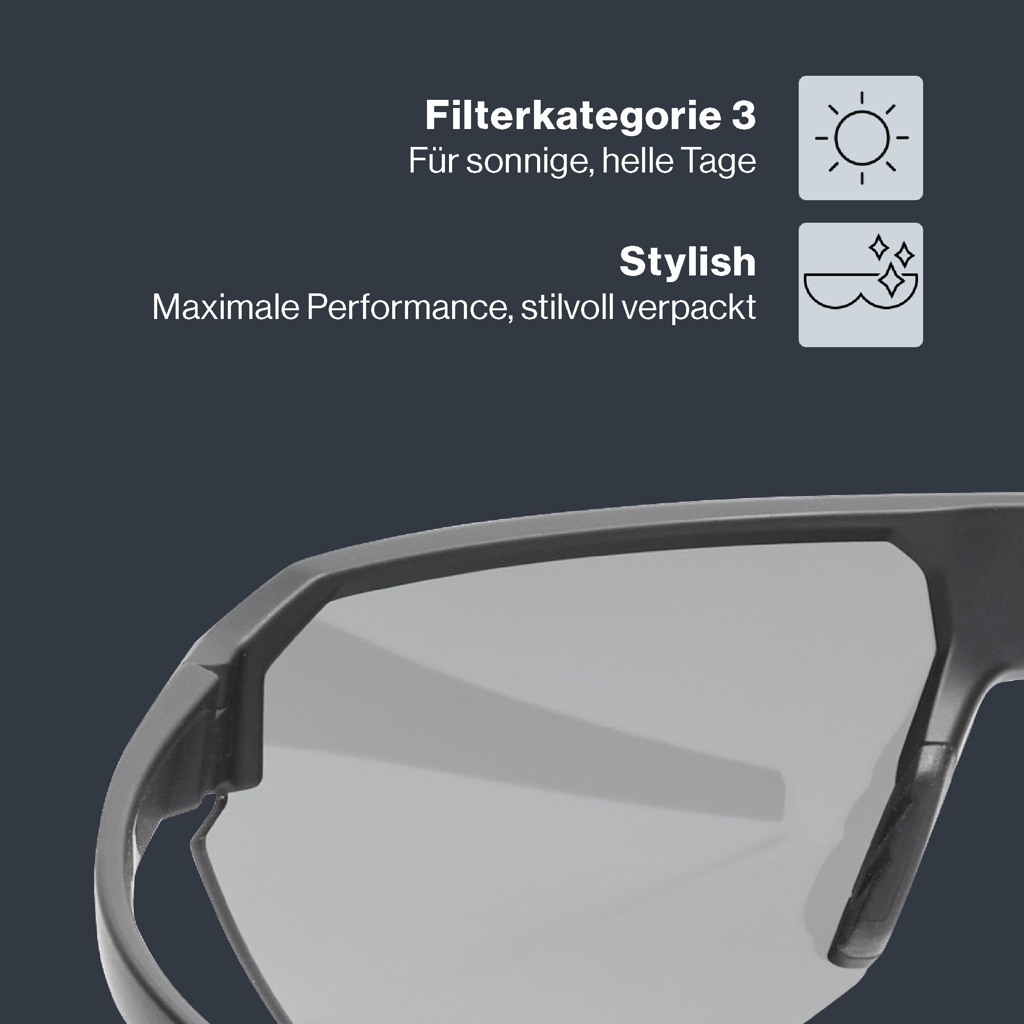 Uvex Herren Vectiv Sportbrille (1er Pack)