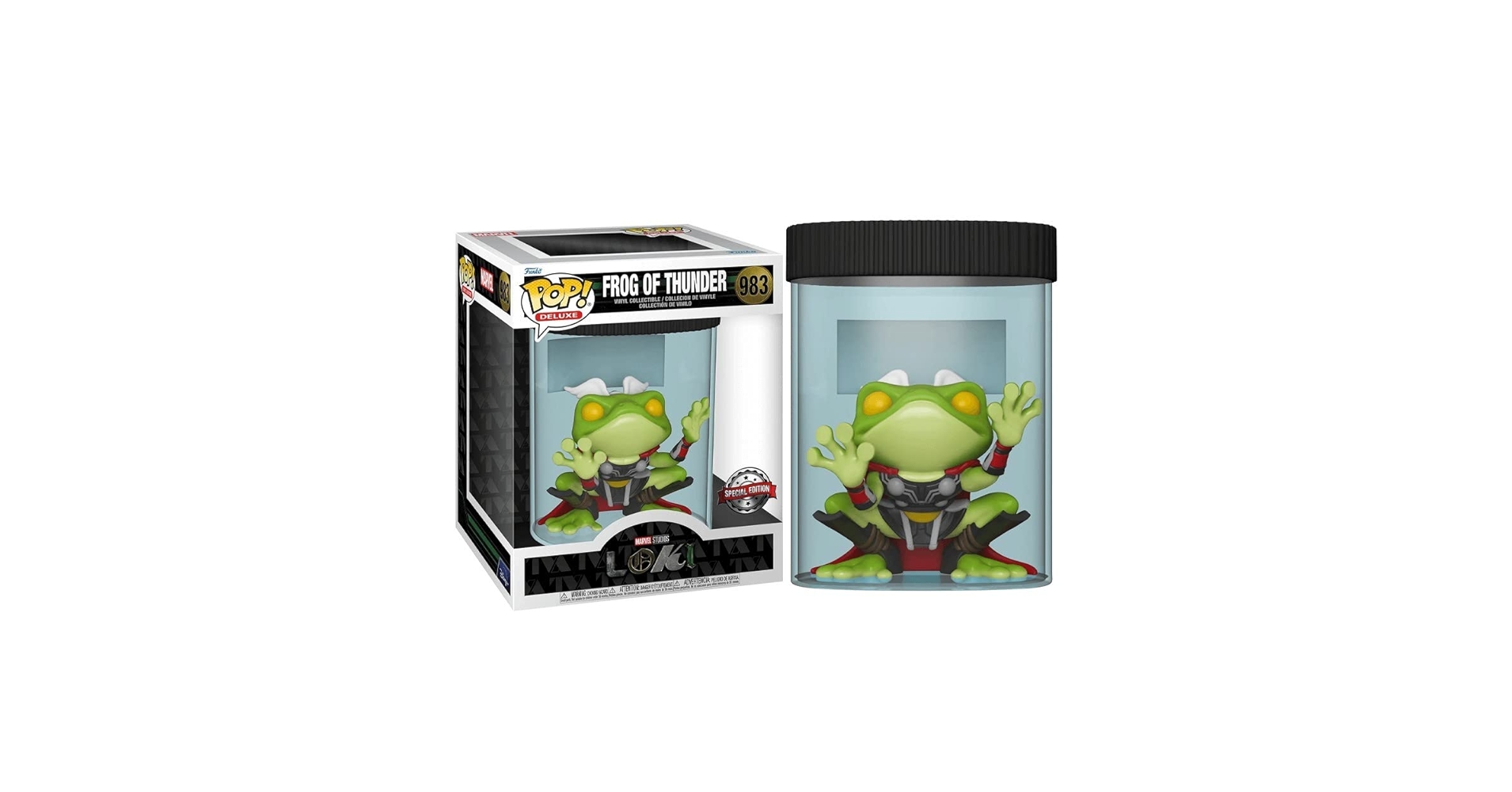 Amazon.com: Funko POP! Deluxe: Loki Frog of Thunder Pop