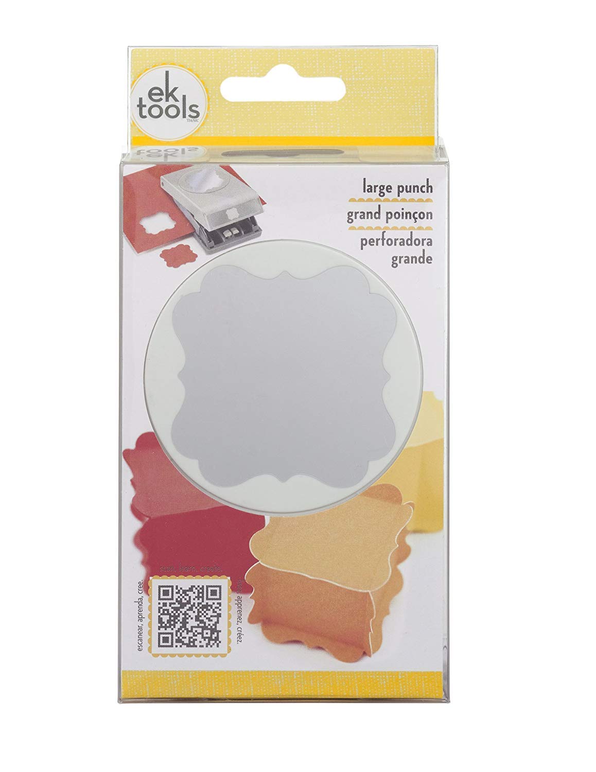 EK Tools 54-30100 Grande poinçon Plastique/Métal Gris 3,45 x 7,79 x 15,46 cm