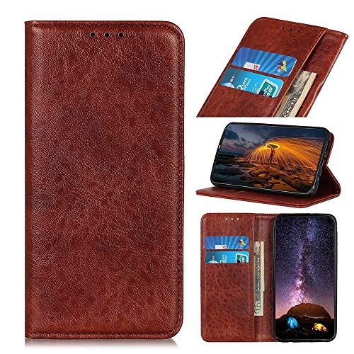 Protection téléphone portable texture Crazy Horse anti-choc et porte-carte