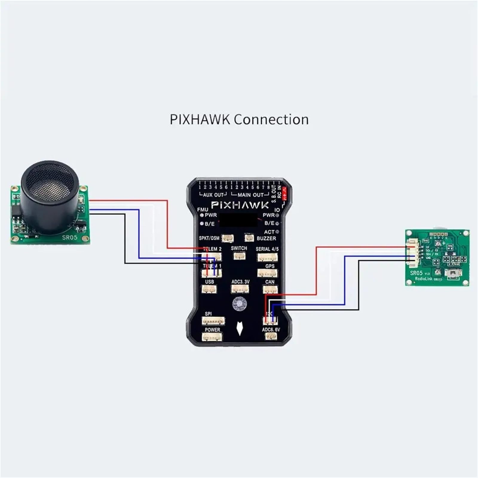Module de capteur à ultrasons for Le Maintien de l'altitude et l'évitement d'obstacles