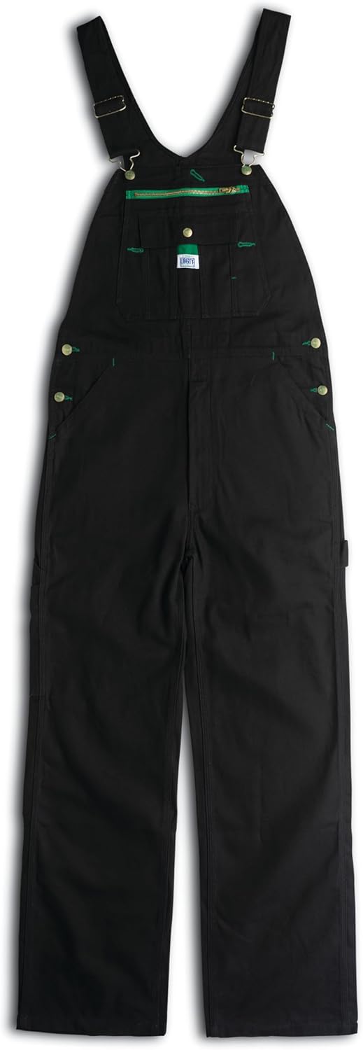Liberty Men's Duck Bib Overalls, Midnight Black, 44W x 30L US - Image 4