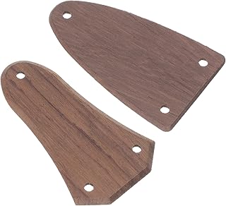 SUPVOX 2pcs Truss Rod Shape Case Guitar Truss Bass Truss Rod Covers brass truss rod cover Guitar Parts mxr bass guitar Repair Truss Rod Covers for Bass Jumper Wood