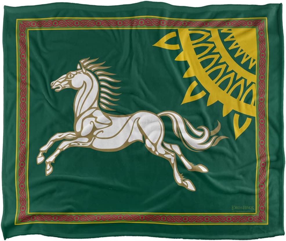 The Lord of The Rings Blanket, 50"x60" Rohan Banner Silky Touch Super Soft Throw Blanket