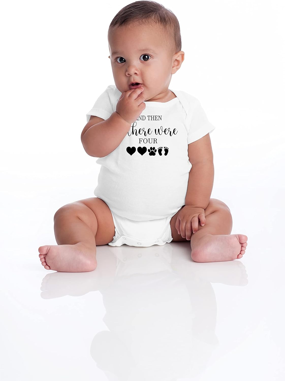 Belle Homie And Then There Were Four - Funny Baby Essentials Bodysuit - Newborn Girl Clothes Baby Romper - Image 5