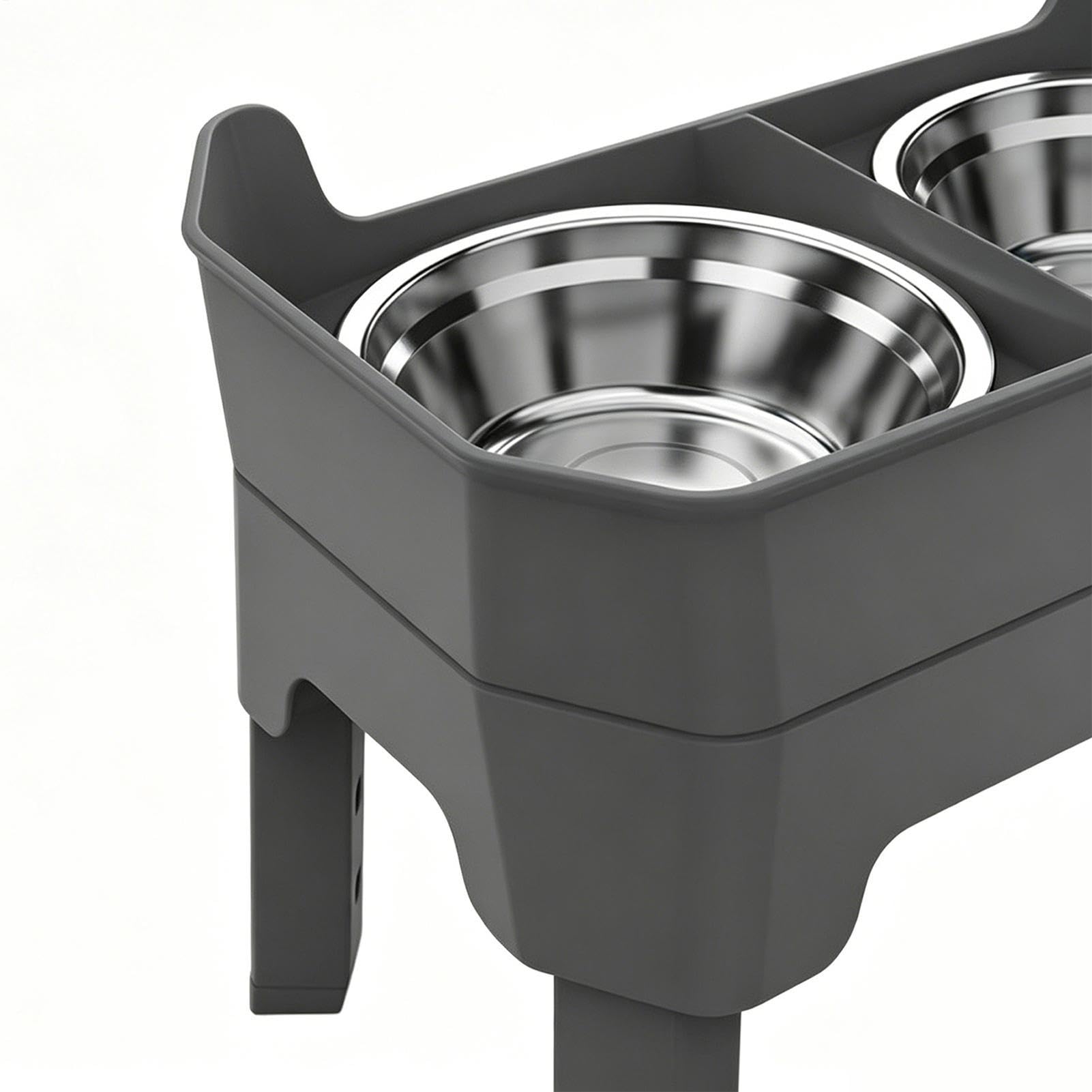 Comederos Elevados Para Gatos Estación De Alimentación De Acero Inoxidable | Comederos Con Soporte Para Comer Beber Entrenar Cocina Viajes Acampada Jardín Patio Apartamento y Exterior