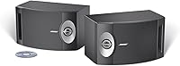 Bose 201-V Direct/Reflecting Bookshelf Speakers (Pair) - Black | Spacious Stereo Sound for Music & Home Theater