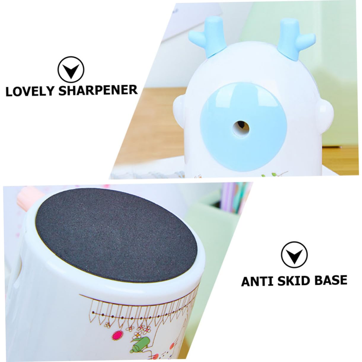 Temperamatite Manuale Da 3 Pezzi Per Ragazzi Ragazze E Studenti in Plastica Con Design A Forma Di Animale Facile Da Temperare