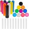 Housoutil 10pcs Plastic Essential Oil Bottles Unscented Wick Empty Tube Empty Inhalation Tube Nose Tube Aroma Stick Aromatic