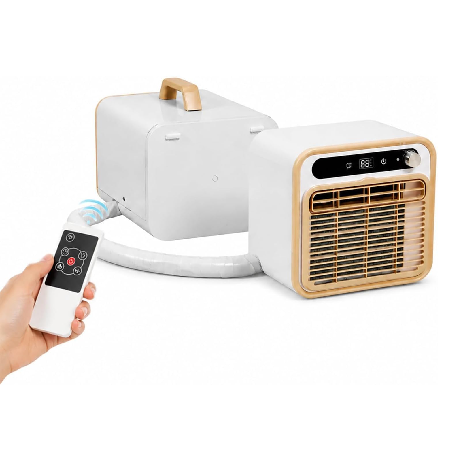 ZHENYUWANG Portable Air Conditioner, 5000 BTU, 2-Meter Camping Air Conditioner 2-meterconnectingpipe
