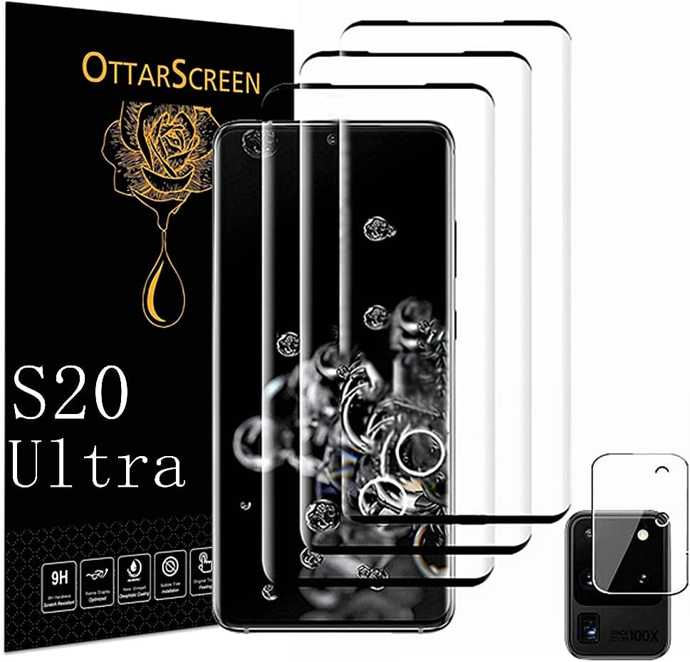 Galaxy S20 Ultra Screen Protector, Pack Tempered Glass Screen