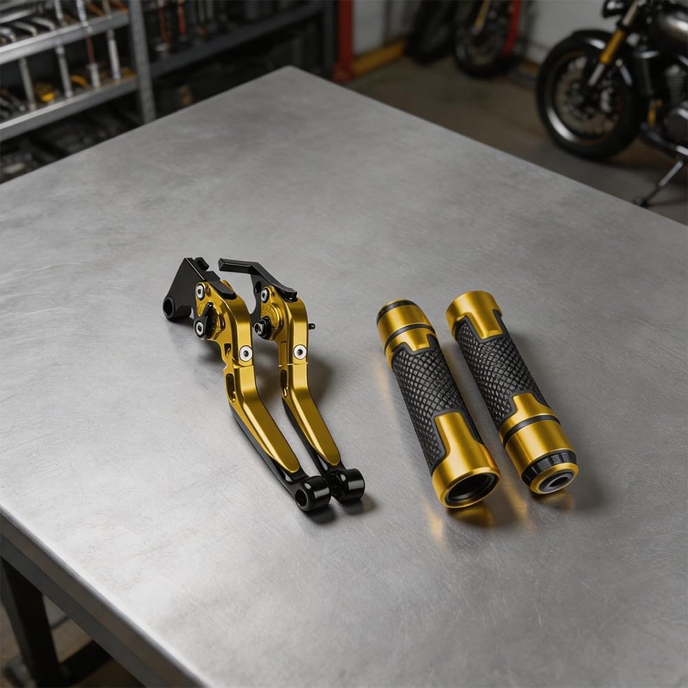 Manubrio in lega di alluminio antivento CNC fresato (arancione)