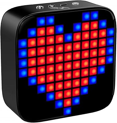 LEXIBOOK, iParty, FLASHBOOM® Show Bluetooth Speaker, sound, amazing pixel animations, TWS function, buit-in microphone, Black, BTL61