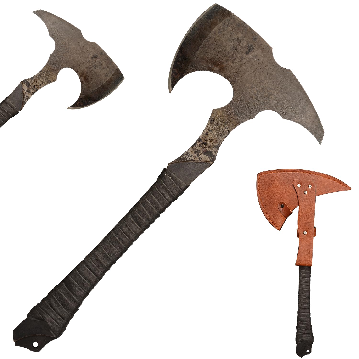 41 cm Full Tang Taktischer Tomahawk Survival Beil Axt mit Scheide für die Praxis, Outdoor-Gebrauch, Sammlung