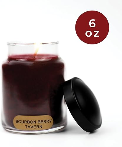 Miniatura 2 de A Cheerful Giver - Bourbon Berry Tavern - Tarro de vela perfumada de bebé de 6 onzas con tapa - Keepers of The Light - 30 horas de tiempo de