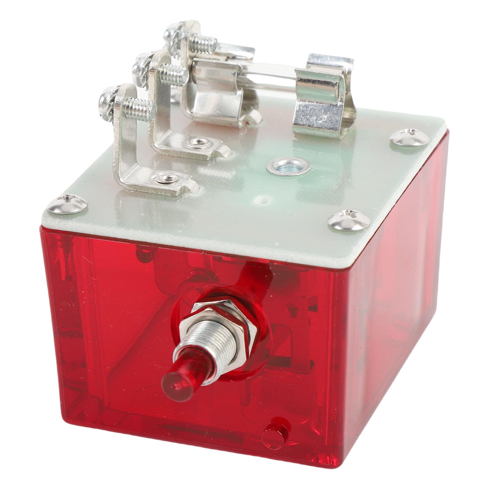 Dilwe 117 Interruptor Magnético Botón Pulsador Interruptor Magnético 25700071 Pestillo de Encendido Caja Resistente a la Intemperie Reinicio Manual para Apagado del Motor del Generador Panel Murphy