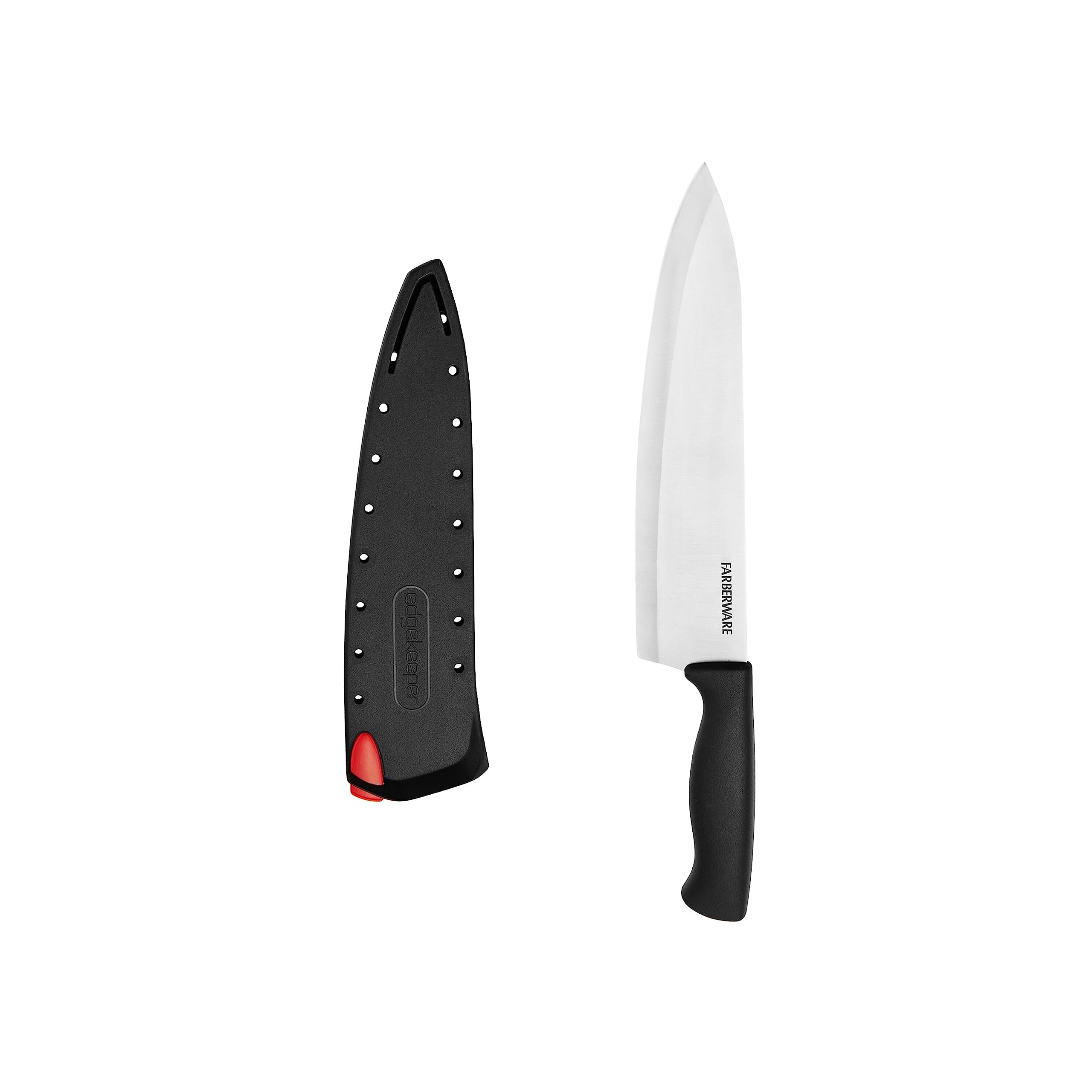 FarberwareEdgeKeeper Chef's Knife, 8-inch, Black