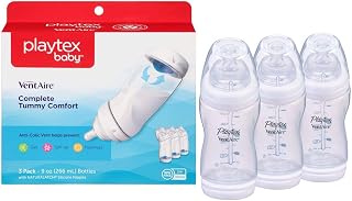 Playtex VentAire 9-Ounce Advanced Wide Bottle (Pack of 3) Blue