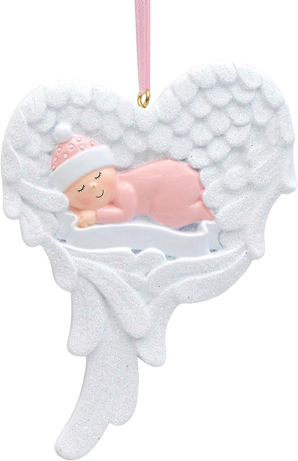 Baby's First Christmas Ornament 2026, Personalized Angel Baby Keepsake