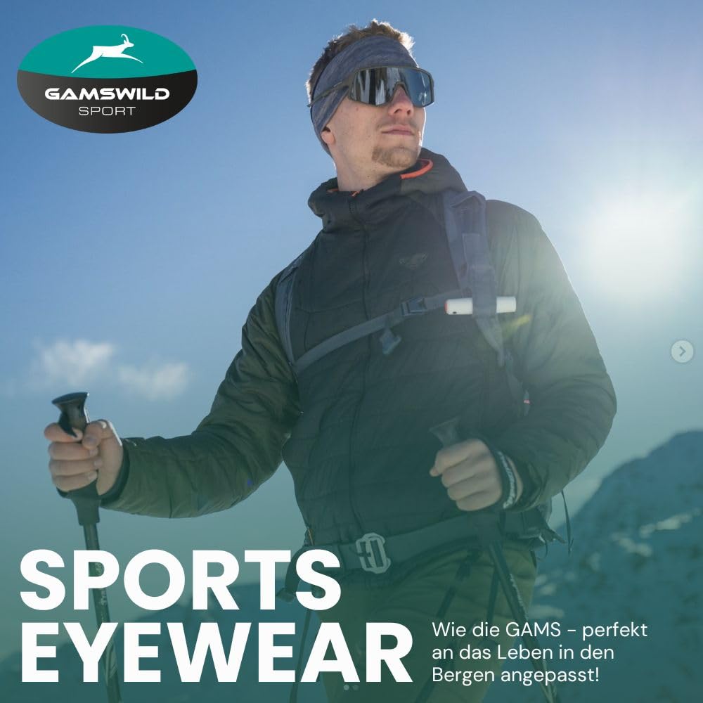 Gamswild WS4034 Sportbrille Sonnenbrille TR90 polarisiert Fahrradbrille Skibrille Damen Herren Unisex Leichtgewicht| grün | blau| braun |