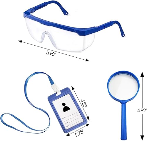 Miniatura 3 de BOMLY Abrigo de laboratorio para niños, abrigo blanco de médico con estetoscopio, abrigo veterinario para niños, disfraz de médico para niños y niñas