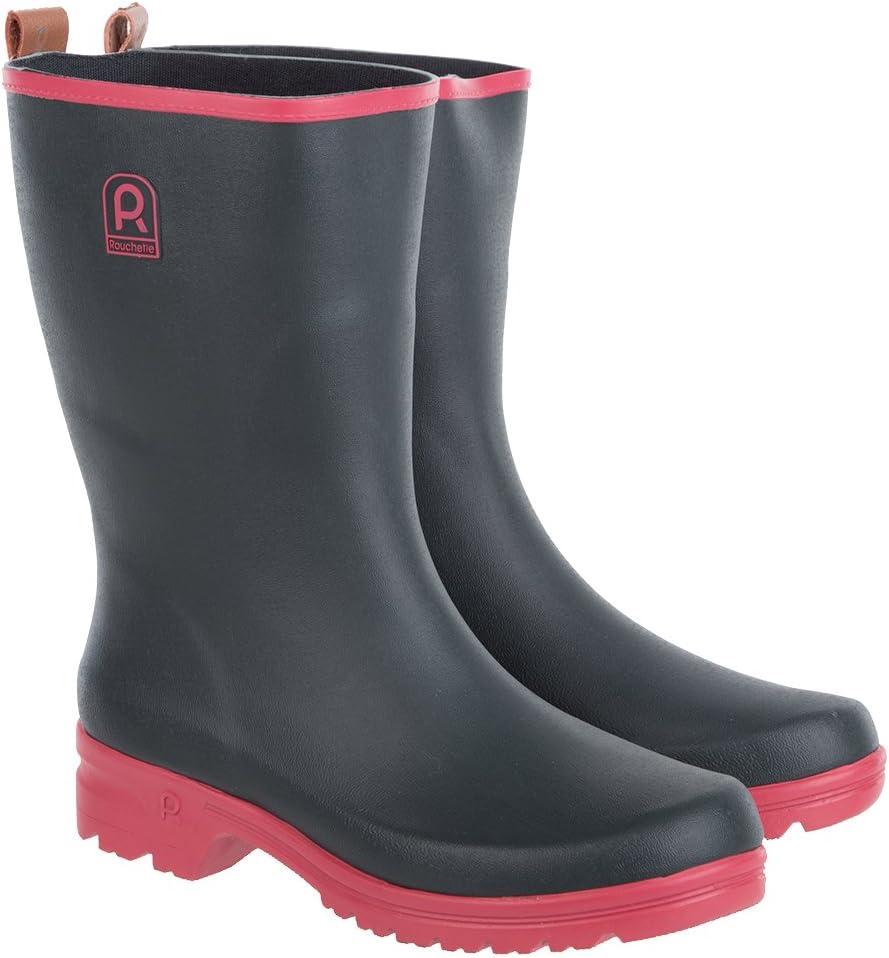 Rouchette Women's Lady Ankle Wellington Boots, For Festival, Farm Work and More UK Sizes 7