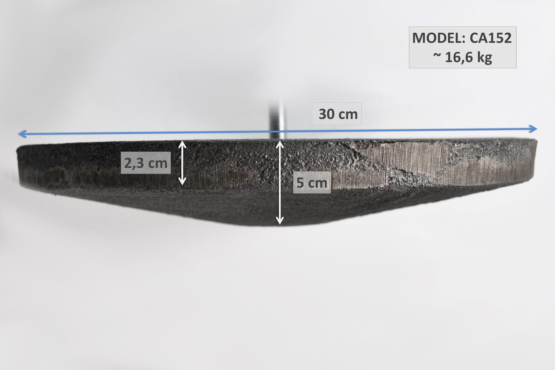 SEZAM Deflector de chimenea con soporte para horno, placa deflectora de hierro fundido para caldera de 17,5/20/30 cm (30 cm – CA152B)