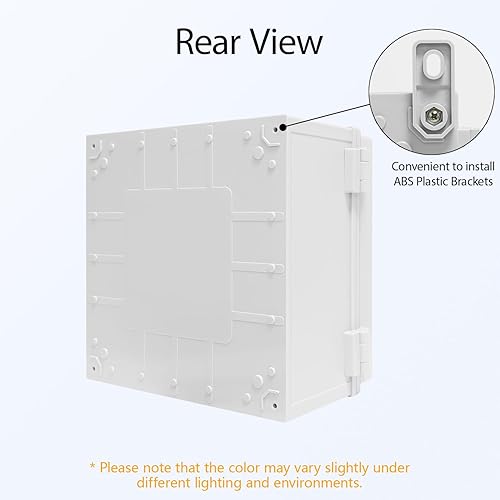 Miniatura 5 de LMiEtool - Caja de conexiones, carcasa de plástico ABS impermeable IP65, resistente al polvo, caja de proyectos para exteriores e interiores,
