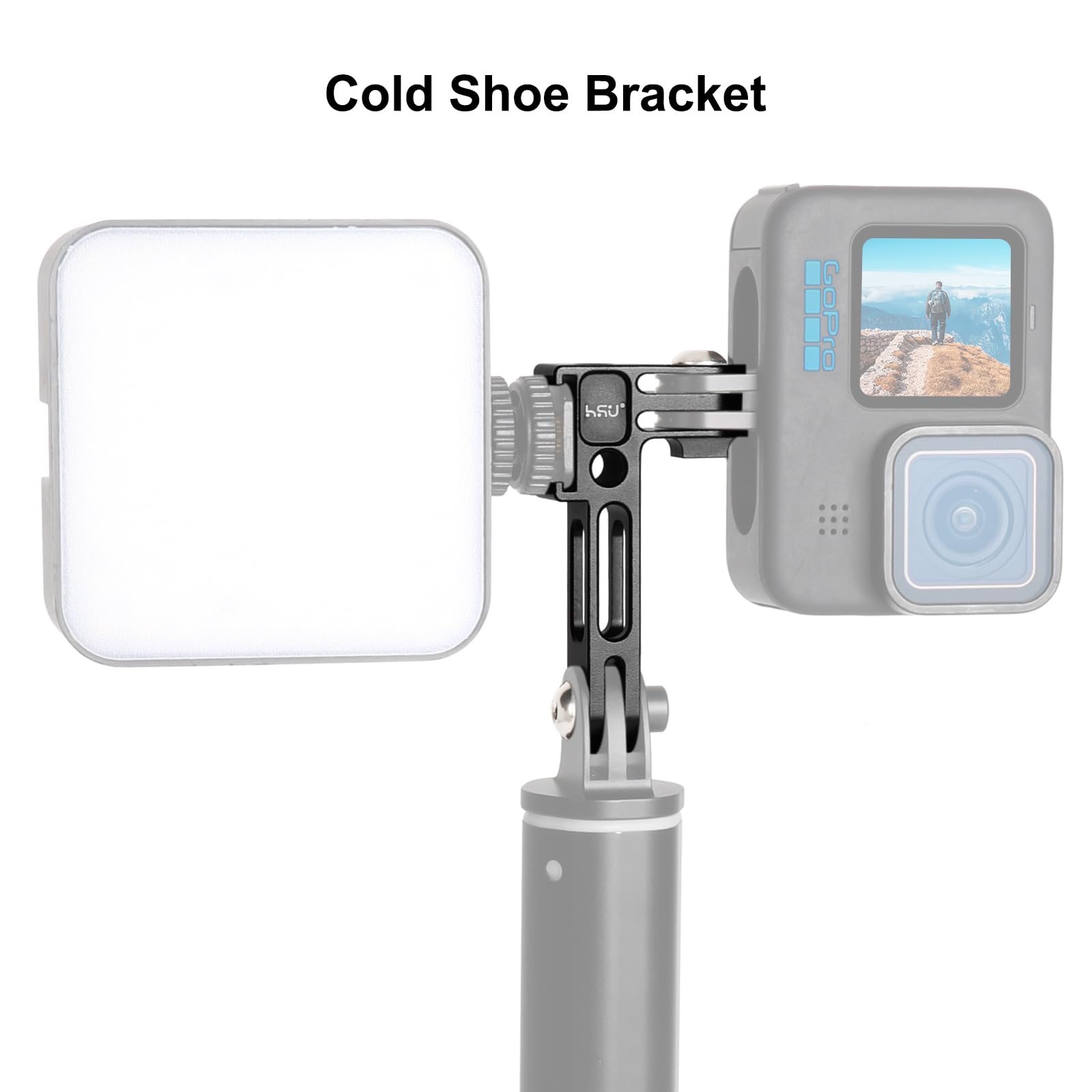 Supporto Verticale 90° Per GoPro - Adattatore In Alluminio Per Treppiedi - Foto 11