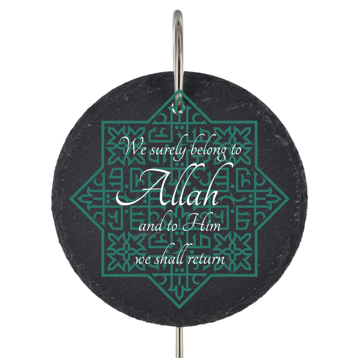 Allah Muslim Grave Stick Marker Plaque Ornament Memorial Slate Graveside Decor