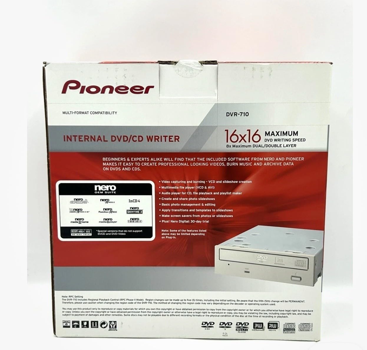 INTERWEB DVR-710 Replacement for Pioneer DVR-710 Internal IDE 16x16 DVD Burner with Dual Layer Burning