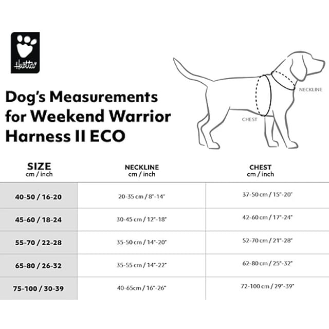 Foto 2 de 7 de Hurtta Weekend Warrior - Arnés para perros II ECO (Desert, marrón, 75-100 cm)