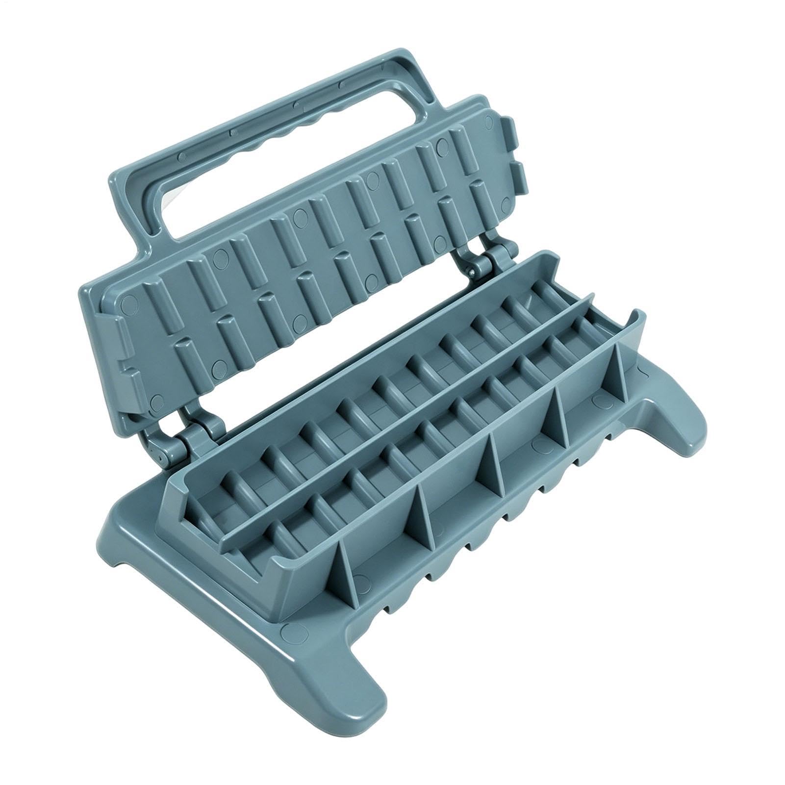 Molde de acero inoxidable para brochetas plegable y resistente para barbacoas en casa