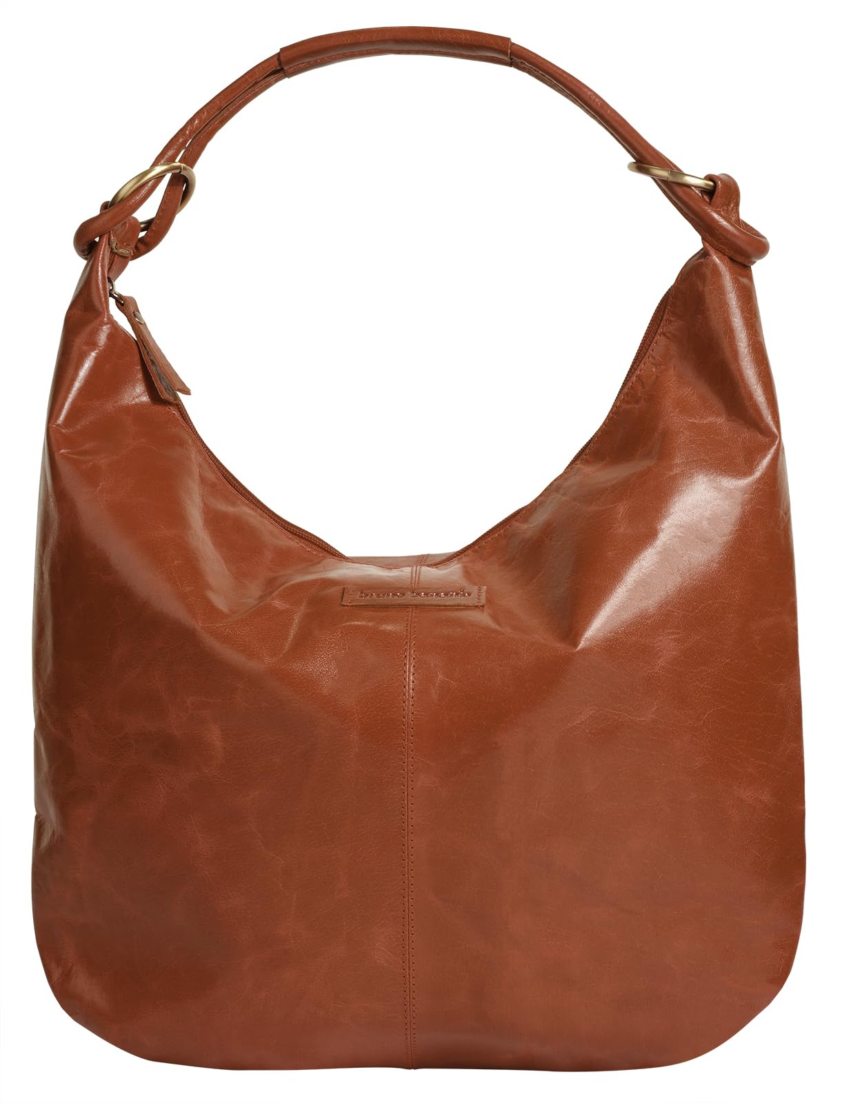 Bruno Banani Damen Leder Shopper | Casual-Look mit Reißverschluss-Hauptfach