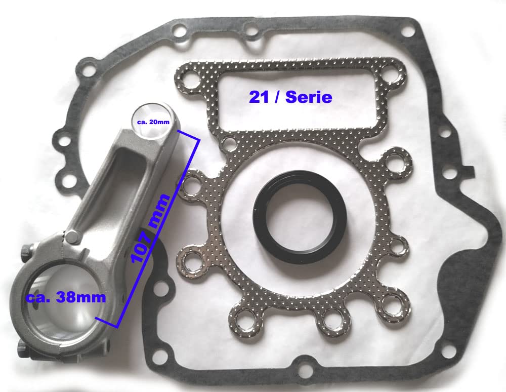 Biella per motore Briggs & Stratton INTEK 3 21R507 21A707 21A807 21A907 e testa cilindro - Guarnizione basamento Simmering 791633 697364