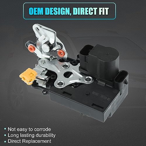 Image of X AUTOHAUX 15110651 Rear Left Side Door Lock Latch Actuator W /o Keyless Entry for Cadillac Escalade for Chevy Silverado for GMC Sierra 15068504