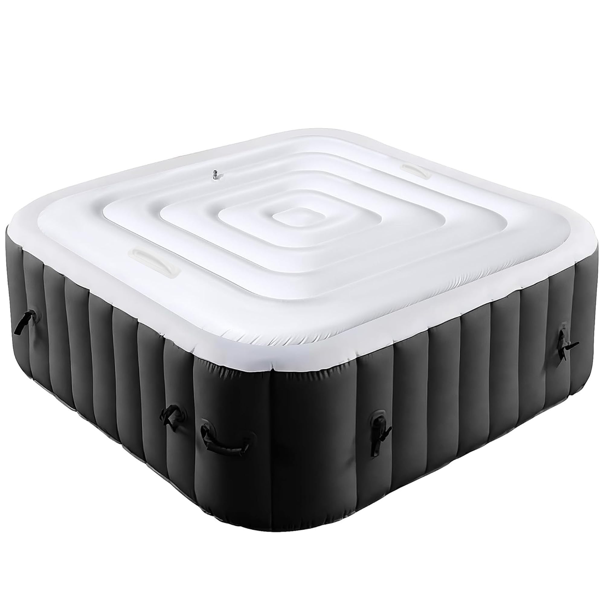 Universele opblaasbare hot tub cover voor vier seizoenen - Waterdichte en geïsoleerde