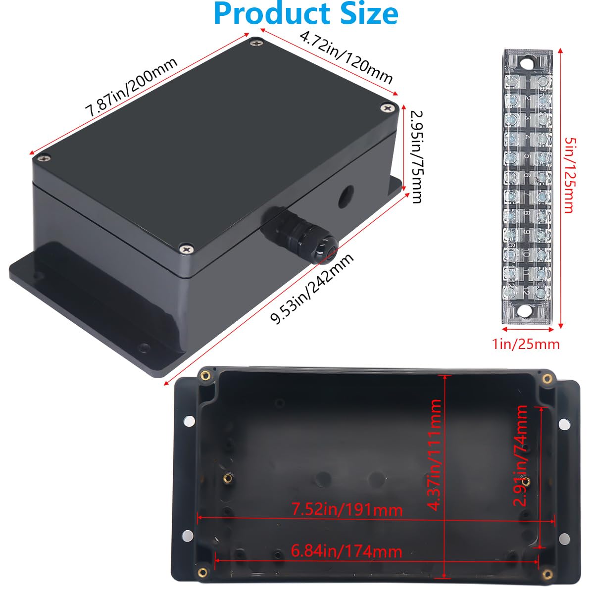 Snapklik.com : Otdorpatio Project BoxI P67 Outdoor Waterproof Box ...