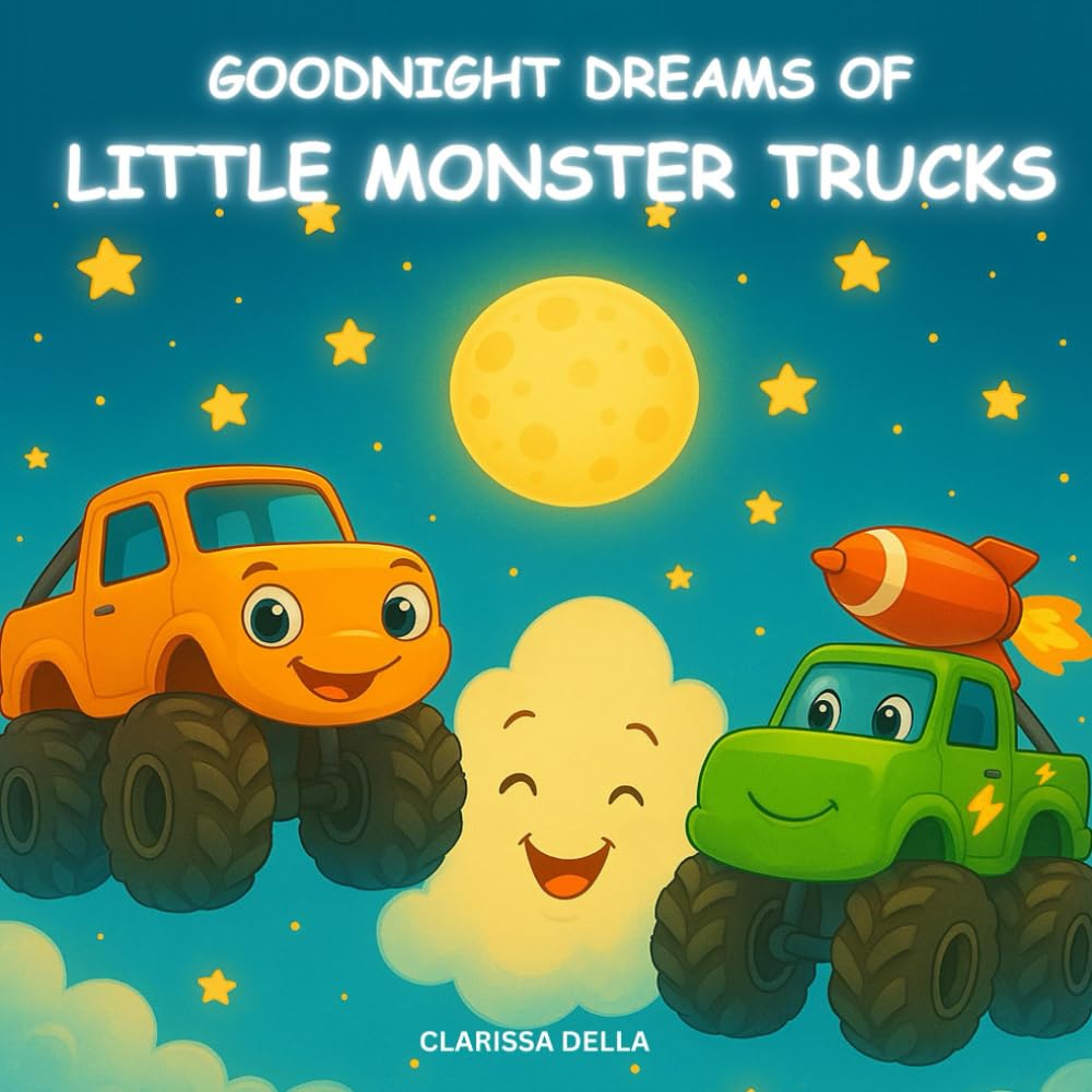 Goodnight Dreams of Little Monster Trucks: A Bedtime Monster Truck Book for Kids who Love Monster Trucks, Big Wheels and Magical Dreams